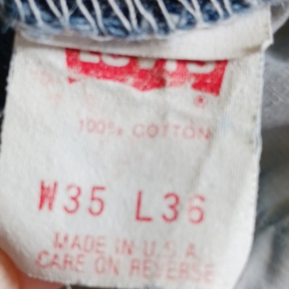 Vintage Levi's original 501s beautiful 😍 1991 34 years of wear and tear! - Picture 4 of 16
